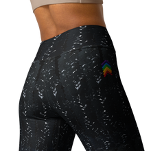 Load image into Gallery viewer, Black Herringbone High Waist Yoga Leggings