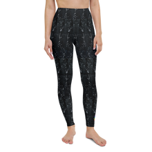 Load image into Gallery viewer, Black Herringbone High Waist Yoga Leggings