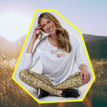 Load image into Gallery viewer, Gold Glitter Chakra High Waist Yoga Leggings
