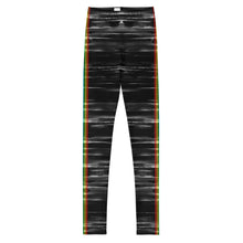 Load image into Gallery viewer, Black Chakra Stripes Girl Leggings