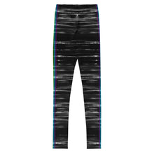 Load image into Gallery viewer, Black Chakra Stripes Girl Leggings