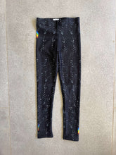 Load image into Gallery viewer, Black Herringbone Girls Leggings