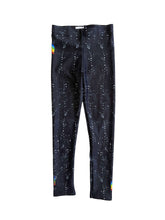 Load image into Gallery viewer, Black Herringbone Girls Leggings