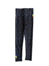 Load image into Gallery viewer, Black Herringbone Girls Leggings