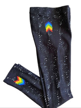 Load image into Gallery viewer, Black Herringbone Girls Leggings