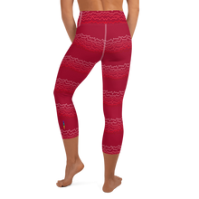 Load image into Gallery viewer, Red Earth High Waist Yoga Capri Leggings
