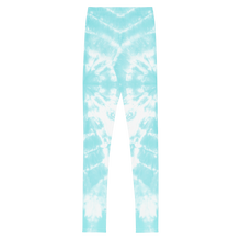 Load image into Gallery viewer, Express Turquoise Tie-Dye Girls Leggings