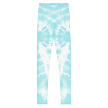 Load image into Gallery viewer, Express Turquoise Tie-Dye Girls Leggings