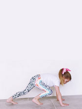 Load image into Gallery viewer, Chakra Tie-Dye Girls Leggings
