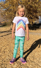 Load image into Gallery viewer, Mermaid Green Heart Chakra Girl Leggings