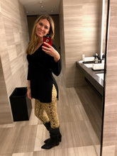 Load image into Gallery viewer, Gold Glitter Chakra High Waist Yoga Leggings