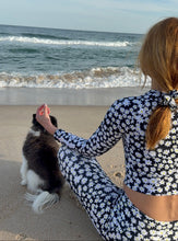 Load image into Gallery viewer, Chakra Daisies Recycled Scrunchie