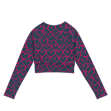 Load image into Gallery viewer, Grounded in Love Recycled Long-sleeve Crop Top
