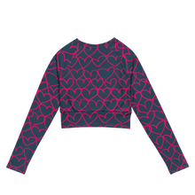 Load image into Gallery viewer, Grounded in Love Recycled Long-sleeve Crop Top