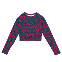 Load image into Gallery viewer, Grounded in Love Recycled Long-sleeve Crop Top
