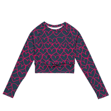 Load image into Gallery viewer, Grounded in Love Recycled Long-sleeve Crop Top