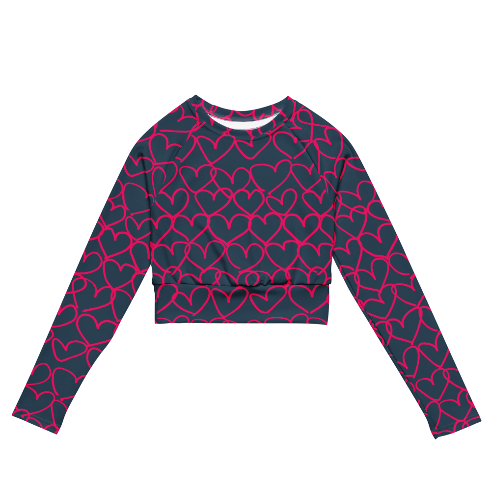 Grounded in Love Recycled Long-sleeve Crop Top