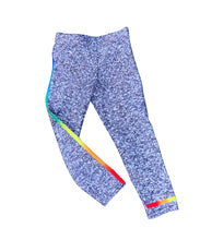 Load image into Gallery viewer, Silver Glitter Girls Leggings