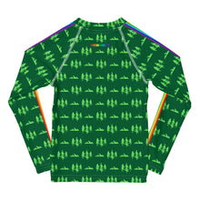 Load image into Gallery viewer, Mountains + Pines Kids Rash Guard