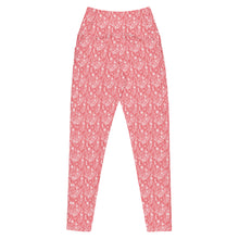 Load image into Gallery viewer, Peach Wildflower Crossover leggings with Pockets