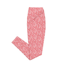 Load image into Gallery viewer, Peach Wildflower Crossover leggings with Pockets
