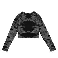 Load image into Gallery viewer, Gray Mermaid Recycled Long-Sleeve Crop Top