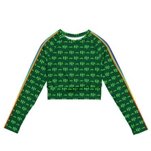 Load image into Gallery viewer, Mountains + Pines Recycled long-sleeve crop top