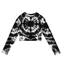 Load image into Gallery viewer, B+W Recycled long-sleeve crop top