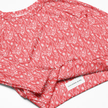 Load image into Gallery viewer, Peach Wildflowers Recycled long-sleeve crop top
