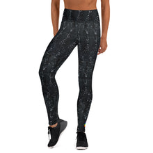 Load image into Gallery viewer, Black Herringbone High Waist Yoga Leggings