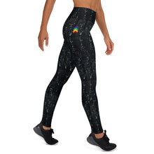 Load image into Gallery viewer, Black Herringbone High Waist Yoga Leggings