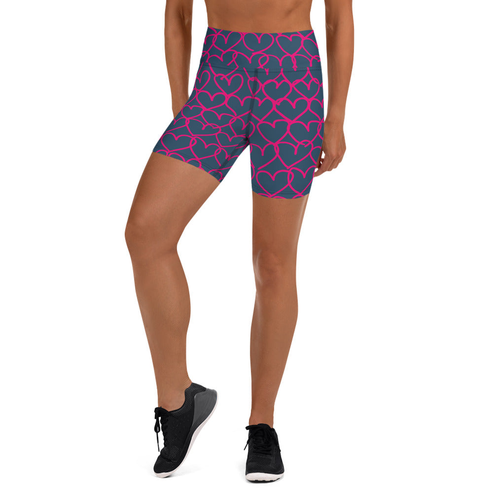 Grounded in Love High Waist Yoga Shorts
