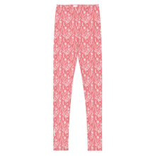 Load image into Gallery viewer, Peach Wildflower Girls Leggings