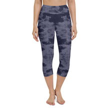 Load image into Gallery viewer, Midnight Mermaid High Waist Yoga Capri Leggings