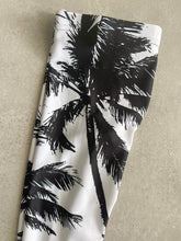 Load image into Gallery viewer, Black + White Palm Tree Girls Leggings