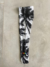 Load image into Gallery viewer, Black + White Palm Tree Girls Leggings