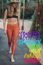 Load image into Gallery viewer, Red Triangle High Waist Yoga Leggings