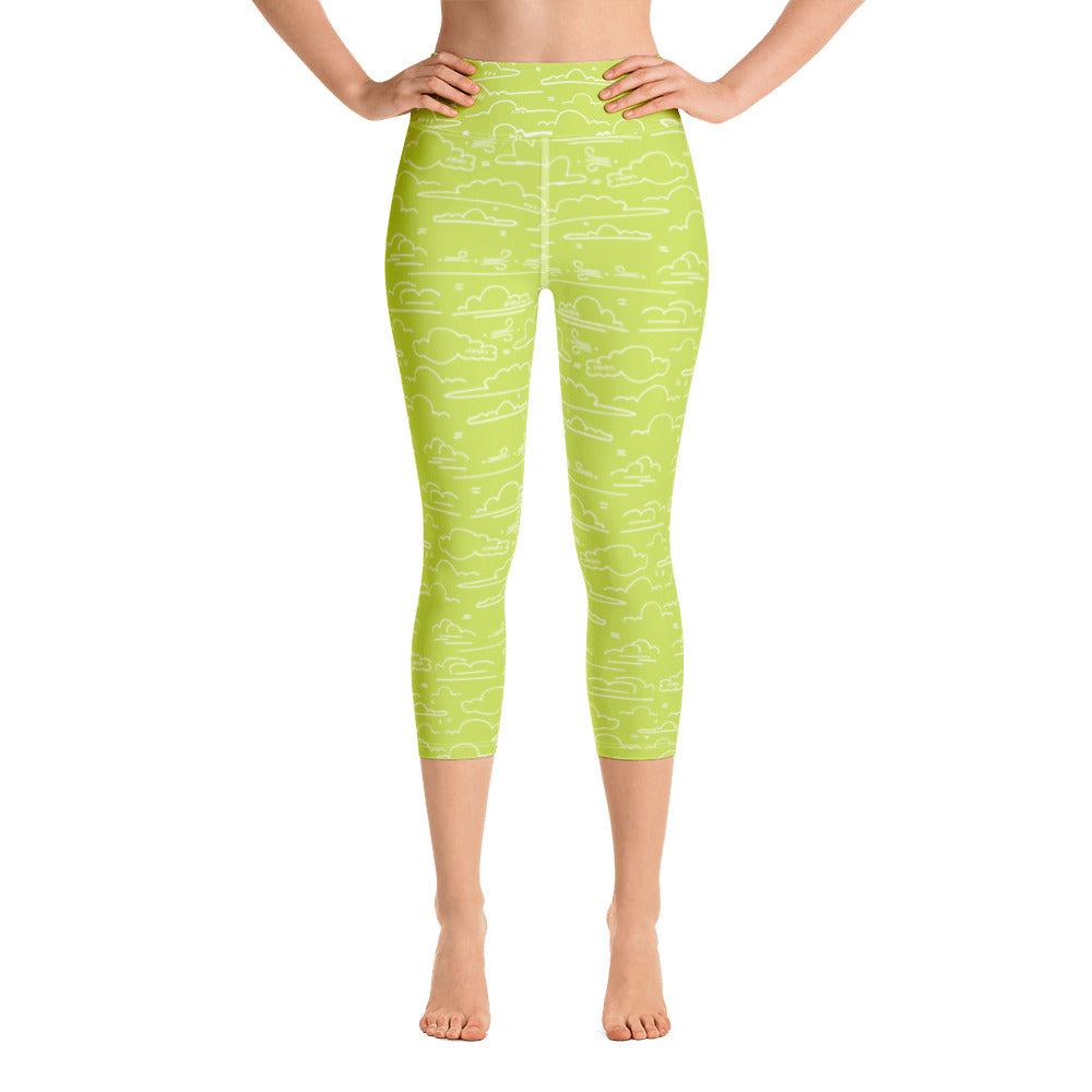 Lime green capri pants best sale