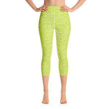 Load image into Gallery viewer, Cloud Lime High Waist Yoga Capri Leggings