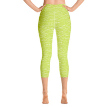 Load image into Gallery viewer, Cloud Lime High Waist Yoga Capri Leggings