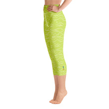 Load image into Gallery viewer, Cloud Lime High Waist Yoga Capri Leggings
