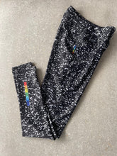 Load image into Gallery viewer, Black Glitter High Waist Yoga Leggings