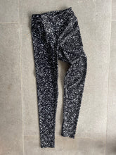 Load image into Gallery viewer, Black Glitter High Waist Yoga Leggings