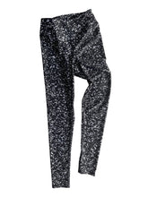 Load image into Gallery viewer, Black Glitter High Waist Yoga Leggings