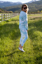 Load image into Gallery viewer, Express Turquoise Tie-Dye High Waist Yoga Leggings