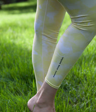Load image into Gallery viewer, Yellow Crystal High Waist Yoga Leggings