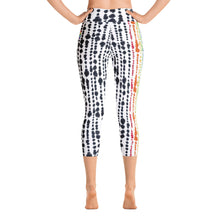 Load image into Gallery viewer, Chakra Tie-Dye High Waist Yoga Capri Leggings
