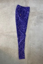 Load image into Gallery viewer, Purple Glitter High Waist Yoga Leggings