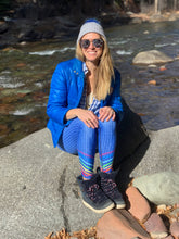 Load image into Gallery viewer, Blue Chakra Symbols High Waist Yoga Leggings