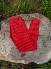 Load image into Gallery viewer, Red Triangle High Waist Yoga Leggings